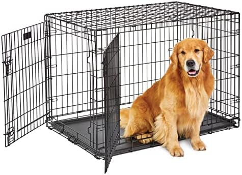 LifeStages double door folding metal crate 42 in