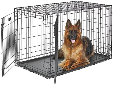 Extra large double door metal wire crate 48 in