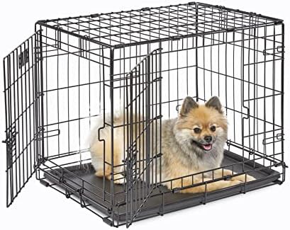 iCrate double door folding metal crate 24 in