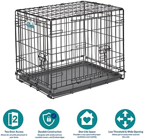 iCrate double door folding metal crate 24 in — photo 3