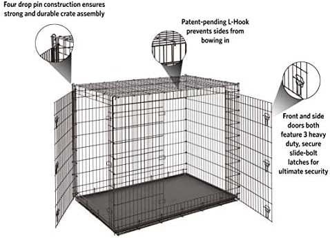 Giant breed double door metal wire crate 54 in — photo 3