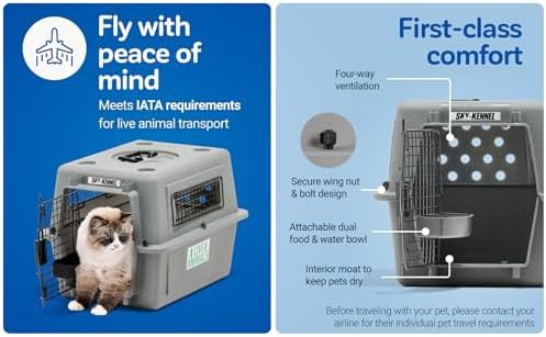 Sky kennel for air travel 28 inch — photo 4