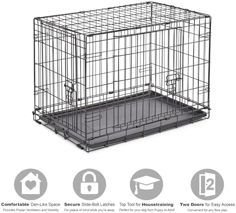 Medium Double Door Folding Metal Crate — photo 3