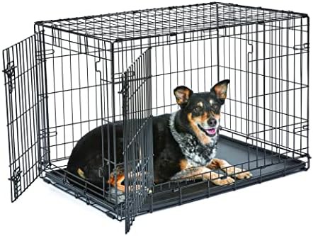 New World double door metal crate 36 in