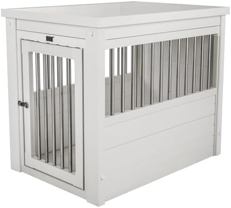 White Ecoflex Furniture Style Dog Crate Medium