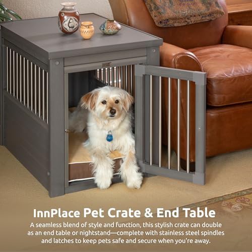 Grey Ecoflex Furniture Style Dog Crate Medium — photo 5