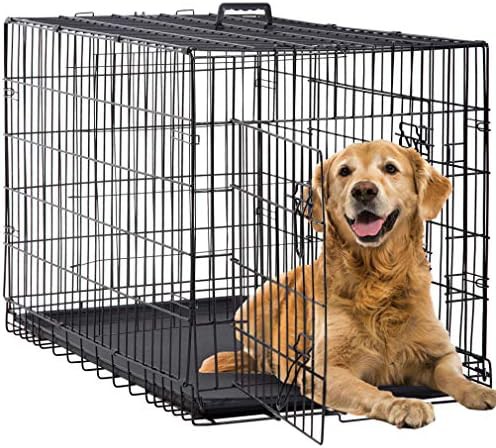 Black metal wire double door 42 inch