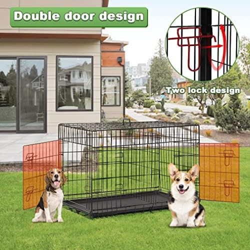Black metal wire double door 42 inch — photo 5