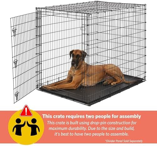Giant breed single door metal wire crate 54 in — photo 4
