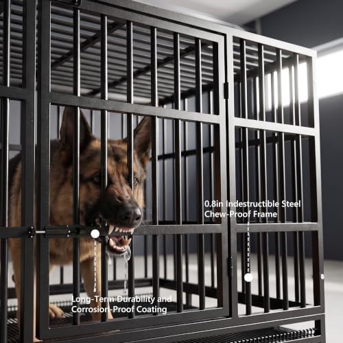 Black Escape Proof 48 Inch Dog Crate — photo 3