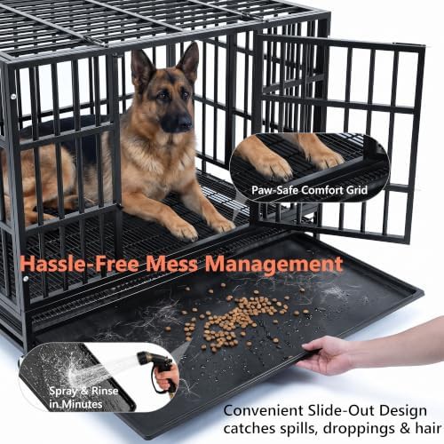 Black Escape Proof 48 Inch Dog Crate — photo 5