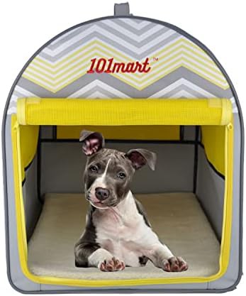 Water resistant canvas folding pet tent