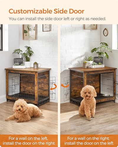 Furniture style indoor end table dog kennel 27.2 — photo 4