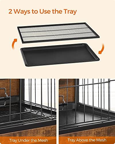 Furniture style indoor end table dog kennel 27.2 — photo 5