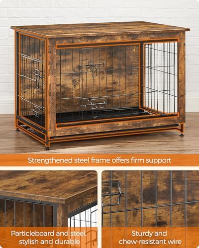 Indoor side end table 32.5 inch dog crate — photo 4