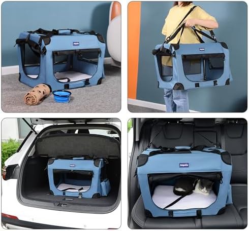 Soft sided collapsible travel crate — photo 4