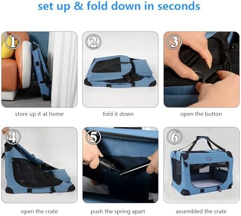 Soft sided collapsible travel crate — photo 5