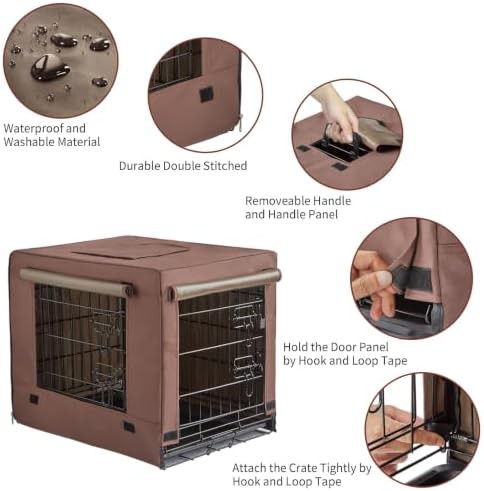 Brown large double door crate 36 in — photo 4