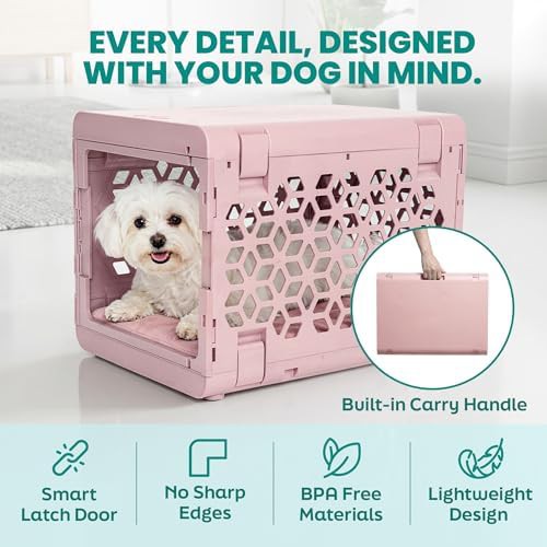 White collapsible portable puppy crate — photo 4