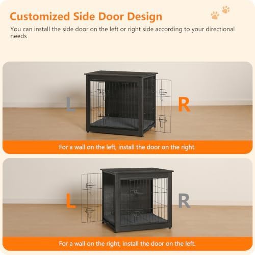27 inch wooden indoor dog crate furniture — photo 3