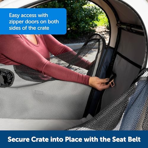 Happy ride collapsible mesh travel crate — photo 5