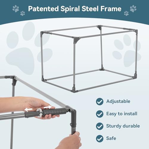 Blue medium soft crate with spiral frame — photo 3