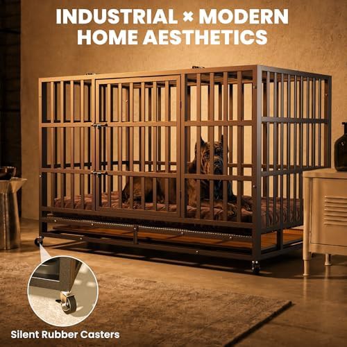 48 inch heavy duty steel dog crate — photo 5