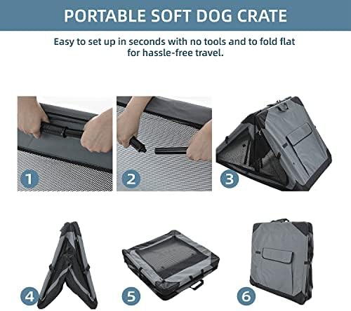 Collapsible Soft Kennel with Chew Proof Mesh — photo 4