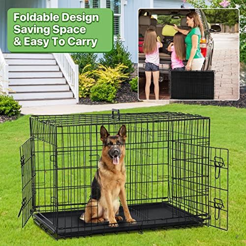 Black Double Door Metal Cage 48 in — photo 4