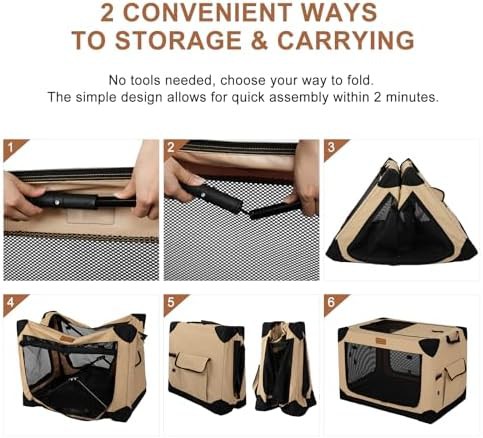 Extra large four door foldable crate — photo 4