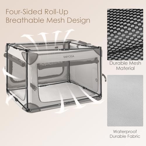 Grey Collapsible Soft Travel Crate 30 Inch — photo 5