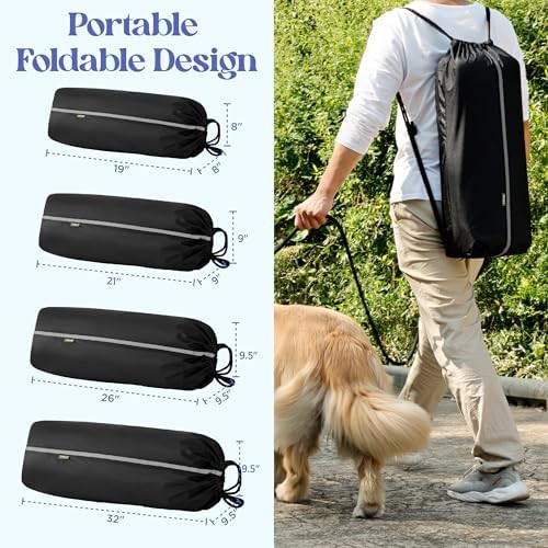 Green soft collapsible travel crate 36 in — photo 3