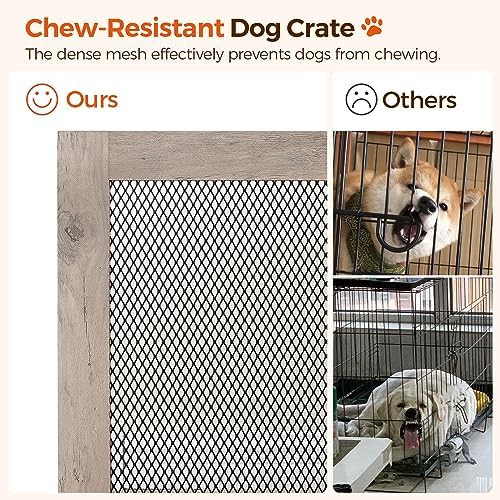 Greige and black corner dog crate table — photo 5