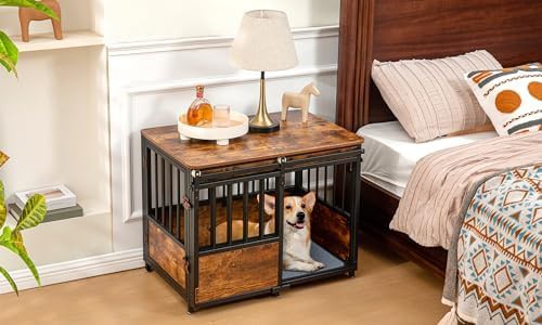 KOOPRO 32 inch furniture style dog crate with cushion — photo 3