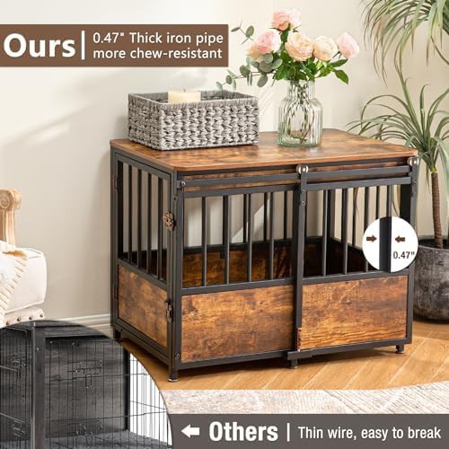 KOOPRO 32 inch furniture style dog crate with cushion — photo 4