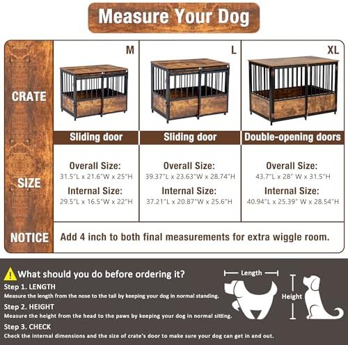 KOOPRO 32 inch furniture style dog crate with cushion — photo 5