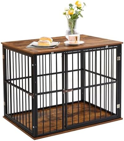 Furniture style chew resistant small dog crate