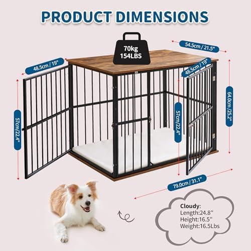 Furniture style chew resistant small dog crate — photo 3
