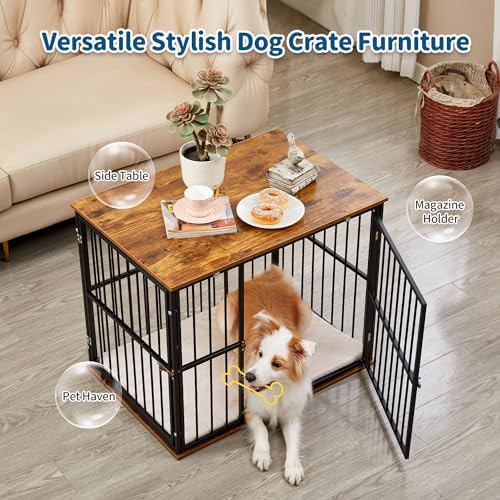 Furniture style chew resistant small dog crate — photo 4