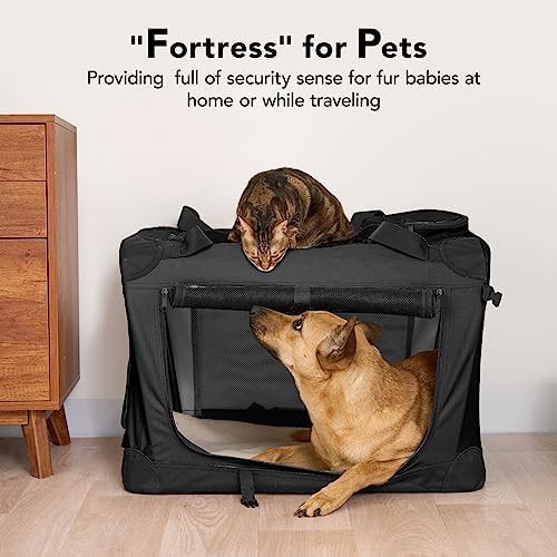 Portable soft sided collapsible pet kennel — photo 3