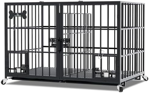 Indoor 42 inch heavy duty two dog kennel