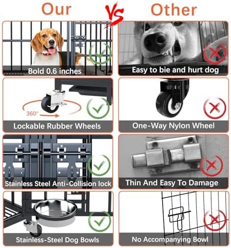 Indoor 42 inch heavy duty two dog kennel — photo 5