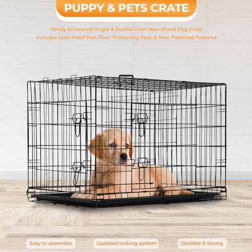 Black Metal Wire Crate for Small Dogs — photo 4