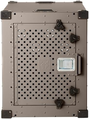 Grey escape proof high anxiety dog crate