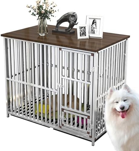 Large wooden storage tray dog house