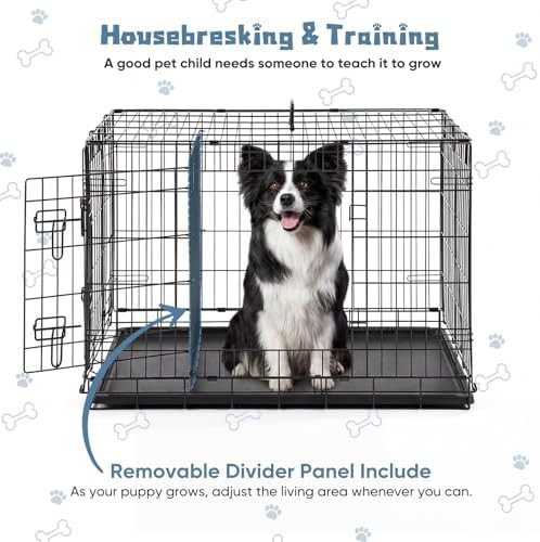 36 inch double door metal dog crate — photo 3
