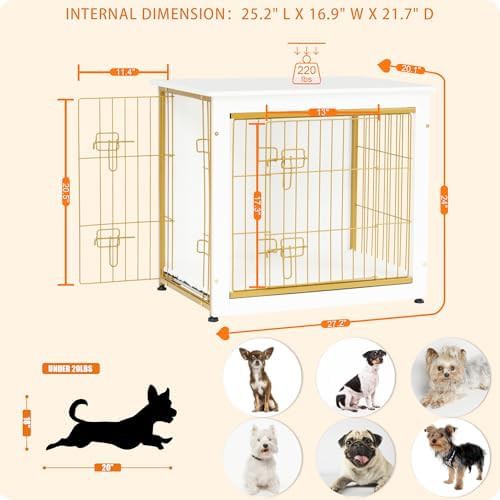 27 inch furniture style dog kennel table — photo 3