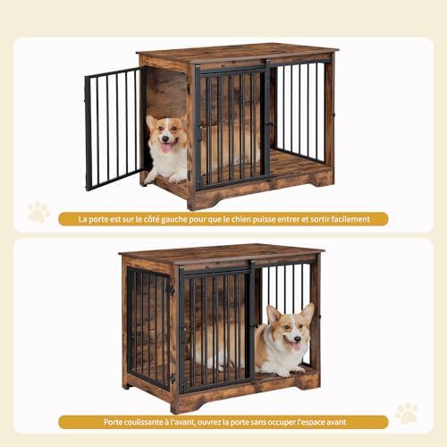 Medium indoor dog kennel with sliding door — photo 3