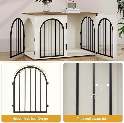 Large breed indoor furniture style dog kennel — photo 3