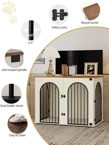 Medium large furniture style indoor dog crate — photo 4